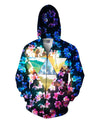 Cherry Blossom Zip-Up Hoodie