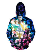 Cherry Blossom Zip-Up Hoodie